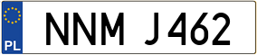 Trailer License Plate